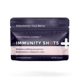 Elderberry & Goji Berry Immunity Shots Gummy Vitamins | 12-Pack