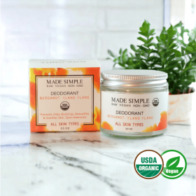 Bergamot Ylang Ylang Deodorant - Organic, Vegan & Cruelty-free