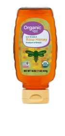 Great Value, Raw Honey, 32 oz Plastic Inverted Bottle, No Allergens