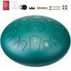 Steel Tongue Drum, 12 in & 13 Notes, C Major Steel Drum for Outside Garden, with 2 Mallets & Carry Bag