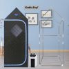 Portable Gothic Roof Plus Type Full Size Steam Sauna tent. Spa, Detox ,Therapy and Relaxation at home. Larger Space