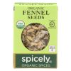 Spicely Organics - Organic Fennel Seed - Case Of 6 - 0.3 Oz.