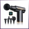 Muscle Massage Gun. Wireless, Touchscreen, Portable. 4 Interchangeable Heads.