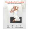 Grounding Mat, 27 x 39 in Anti-Slip PU Leather Earthing Mat, with 15 Feet Grounding Cord, Grounding Pad for Sleep, Boost Energy, Improve Sleep