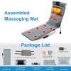 Full Body Electric Massage Mat with Heat Vibration Massage Pad Cushion Back Massage Mattress Chair Pad with Neck Massager Lumbar Pillow with 10 Vibrat