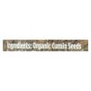 Spicely Organics - Organic Cumin Seeds - Whole - Case Of 3 - 1.7 Oz.