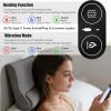 Neck Massager Pillow Ergonomic Massager Memory Foam Pillow with 3-Level Heating 3-Intensity Vibration 30Min Timer for Neck Back Shoulder Pain Relief