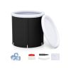 66 Gal Outdoor Ice Plunge Tub with Lid at Home