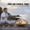 Handpan Drum, 22 in & 9 Notes, D Minor Hand Drum, Hand Pan Drum Instrument with Mallets, 440Hz Handpan Stand & Carry Bag, Steel Healing Sound Drum