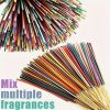 170pcs Wholesale Incense Sticks - Lasts Up to 8.66inch, with Essential Oils, Natural Fragrance for Home, Yoga, Camping, Vacation - Green, Orange, Pink