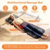 Vibration Massage Mat with Heat Full Body Massage Mattress Pad Electric Heated Massager with 10 Motors 9 Modes 9 Intensities 3 Heating Levels 3 Timer