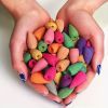 300 Assorted Backflow Incense Cones, Lavender Agarwood Sandalwood Artemisia Floral Rose Scent, Wood Material