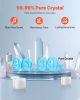 Crystal Singing Bowl, 8-inch F Note Heart Chakra Singing Bowl, Frosted Quartz Singing Bowl with Rubber Mallet and O-Ring, Perfect for Meditation, Yoga