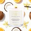 2 Pack Wooden Wick Coconut & Vanilla Candle Gift Set â€“ Long Lasting Soy Wax Candles with Gift Boxes