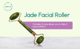 Premium Jade Facial Roller â€“ Natural Jade Stone Face Massager for Anti-Aging, Depuffing, Skin Toning, and Lymphatic Drainage Wellness