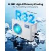 Aquarium Chiller 150 Gallon, 1/2 HP Water Chiller for Hydroponics, Fast Cooling for Fish Tank,Axolotl,Coral Reef,Quiet Refrigeration Compressor