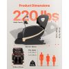 Massage Chair, Zero Gravity Full Body Massage Chair with 10-Point Rollers, 5 Automatic Modes, 8 Airbags, Waist & Leg Heating, Bluetooth Speaker