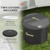 Cold Plunge Tub, Portable Ice Bath with Thermo Lid for Athletes' Recovery, Black