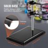 Lab Stand Support, Laboratory Retort Support Stand Set, Steel Lab Stand 23.6" Rod and 8.3" x 5.3" Cast Iron Base, Includes Flask Clamps