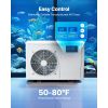 Aquarium Chiller 150 Gallon, 1/2 HP Water Chiller for Hydroponics, Fast Cooling for Fish Tank,Axolotl,Coral Reef,Quiet Refrigeration Compressor