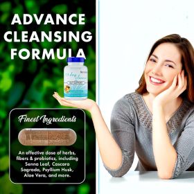 Abronikey 15 Day Purification - Intestinal And Colon Support Caffeine Free 1 Advanced Formula Containing Senna Leaves,rat Plumskin (Option: Capsules)