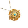 Women's Fashion Gold Plated Color Gold Plated Color Incense Bag Pendant Necklace