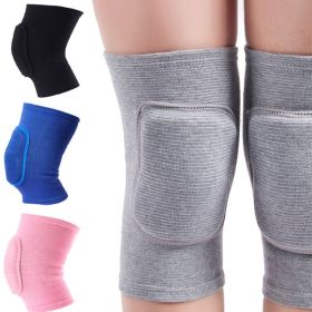 Sports Compression Knee Pads Elastic Knee Protector Thickened Sponge Knees Brace Support for Dancing Workout Training (Color: 1pc Blue, size: S)