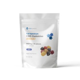 Full Spectrum Vegan CBD Gummies for Relief/Sleep 300mg/900mg (Benefit: Sleep, Dosages: 300mg)