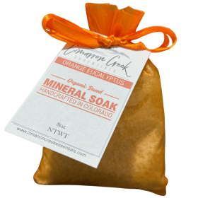 Orange Eucalyptus Mineral Bath Salt Soak (size: 40oz)