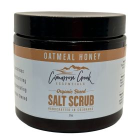 Oatmeal Honey Organic Salt Scrub (Scent: Oatmeal Honey, size: 144oz)
