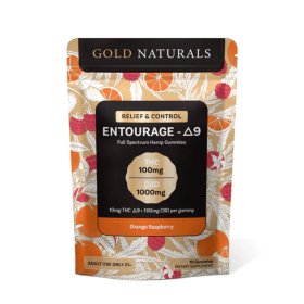 10mg Entourage Î”9 THC Gummies â€“ Full-Spectrum Hemp Extract for Stress Relief, Relaxation & Sleep (Flavor: Orange Raspberry, size: 10 PACK)
