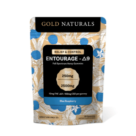 10mg Entourage Î”9 THC Gummies â€“ Full-Spectrum Hemp Extract for Stress Relief, Relaxation & Sleep (Flavor: Blue Raspberry, size: 25 PACK)