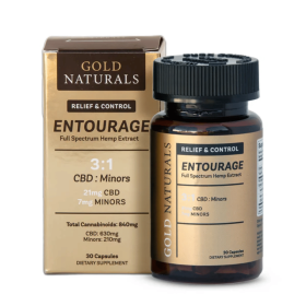 Entourage Booster Hemp Softgels â€“ Full Spectrum Relief Capsules for Stress (size: 30 CAPSULE JAR)