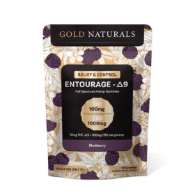 10mg Entourage Î”9 THC Gummies â€“ Full-Spectrum Hemp Extract for Stress Relief, Relaxation & Sleep (Flavor: Blackberry, size: 25 PACK)