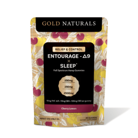 10mg Entourage THC Sleep Gummies â€“ Full-Spectrum Hemp for Deep, Restful Sleep & Relaxation (Flavor: Cherry Lemon, size: 25 PACK)