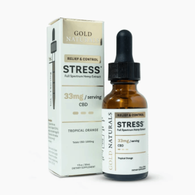 Stress Relief Tincture â€“ Full-Spectrum Hemp Extract with CBD, CBN & CBG - Fast-Acting Natural Calm & Relaxation (Strength: Light, size: 30 ML)