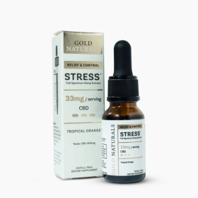 Stress Relief Tincture â€“ Full-Spectrum Hemp Extract with CBD, CBN & CBG - Fast-Acting Natural Calm & Relaxation (Strength: Light, size: 15 ML)