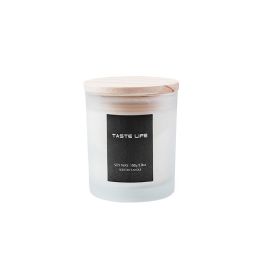 Smokeless Handmade Soy Wax Scented Candle With Clear Wooden Cover (Style: Sun kiss)