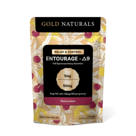5 mg Entourage Î”9 Hemp Gummies â€“ Utah Compliant, Full-Spectrum Calm & Relaxation (Flavor: Cherry Lemon, size: 1 PACK)