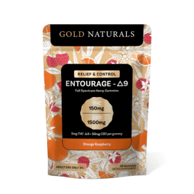 5 mg Entourage Î”9 Hemp Gummies â€“ Utah Compliant, Full-Spectrum Calm & Relaxation (Flavor: Orange Raspberry, size: 30 PACK)
