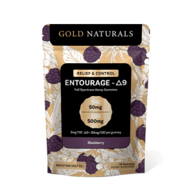 5 mg Entourage Î”9 Hemp Gummies â€“ Utah Compliant, Full-Spectrum Calm & Relaxation (Flavor: Blackberry, size: 10 PACK)