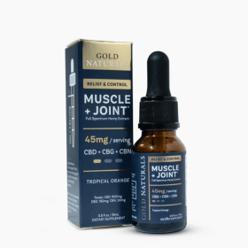 Muscle & Joint Relief Hemp Tincture â€“ Full-Spectrum CBD + CBG + CBN - Fast-Acting Pain Support, Recovery Boost, Natural Comfort Formula (Strength: Light, size: 15 ML)