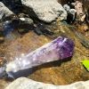 1pc Amethyst Scepter, Large Raw Uncarved Crystal, Stunning Gradient Amethyst Scepter, Perfect Gift For Family And Friends, Christmas, Valentine'S Day