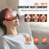 Eye Massager with Heat, Heated Eye Massage Mask with 5 Modes and Bluetooth Music, 180° Foldable Eye Care Massager for Migraines, Eye Strain