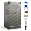 Portable Steam Sauna with 3L Steam Generator Remote Control Wood Foot Massager and Foldable Chair for Home