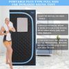 Portable Plus Type Full Size Far Infrared Sauna tent. Spa, Detox ,Therapy and Relaxation at home.Larger Space